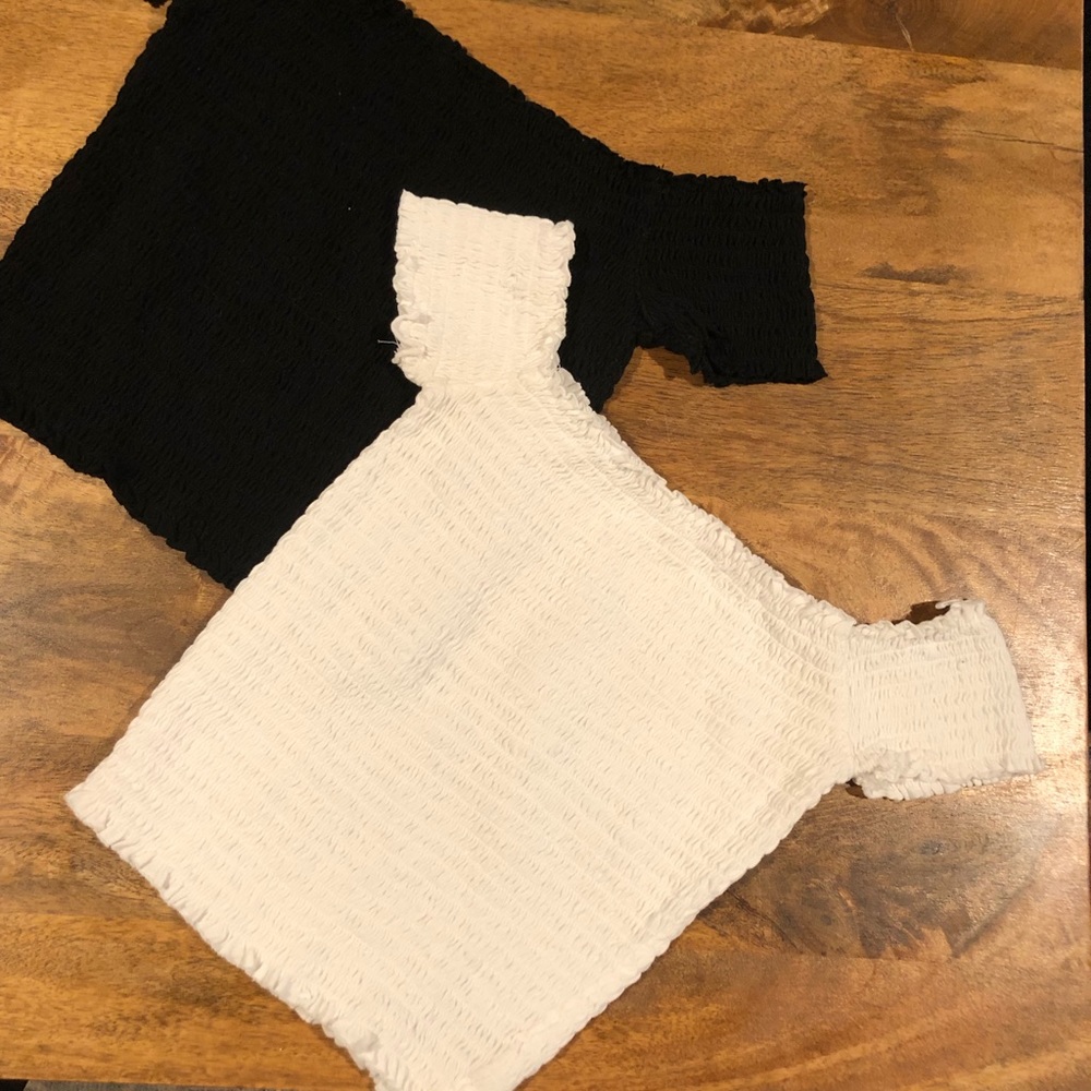 GARAGE smocked crop tops XS